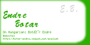 endre botar business card